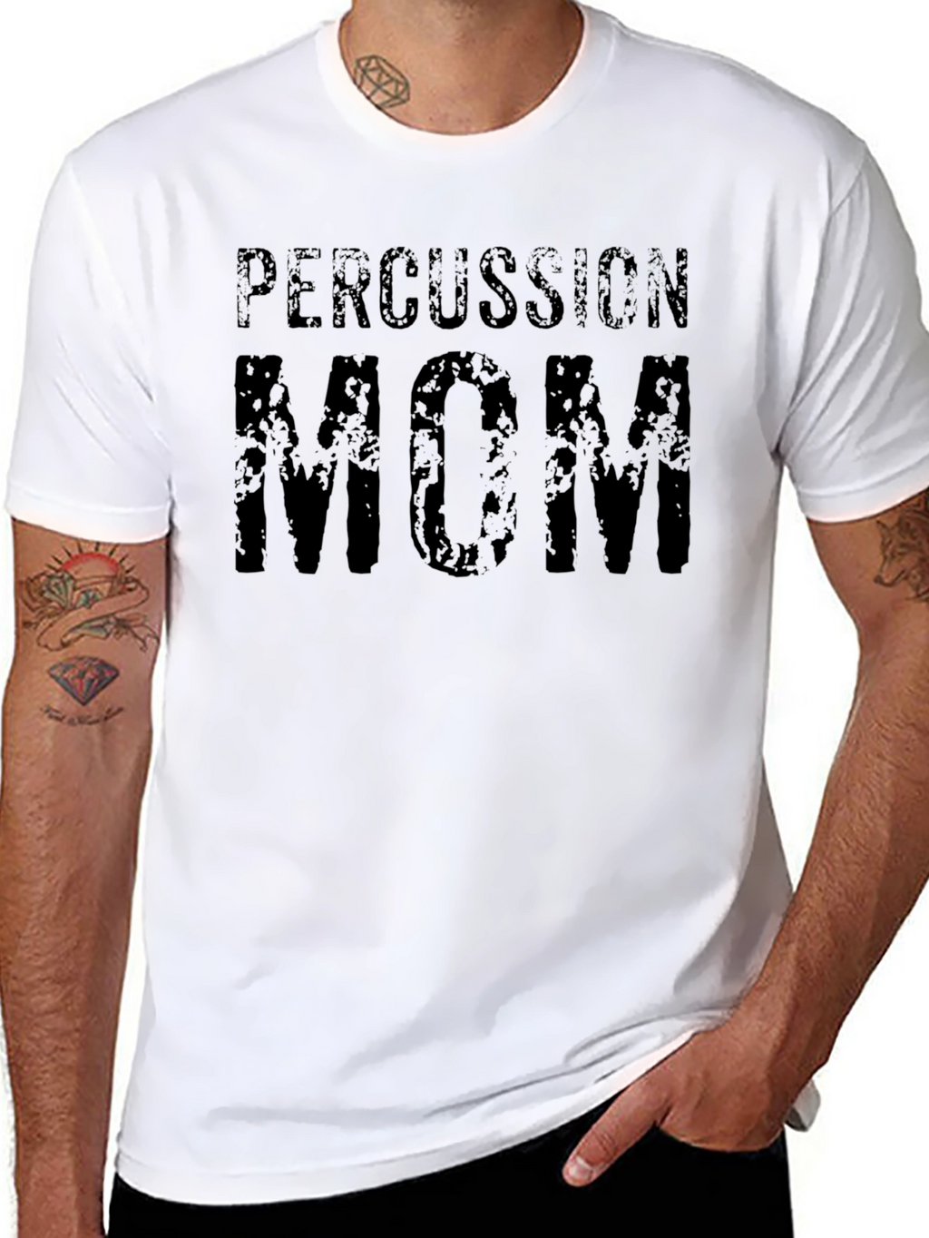 Percussion Mom Black Graphic T-Shirt