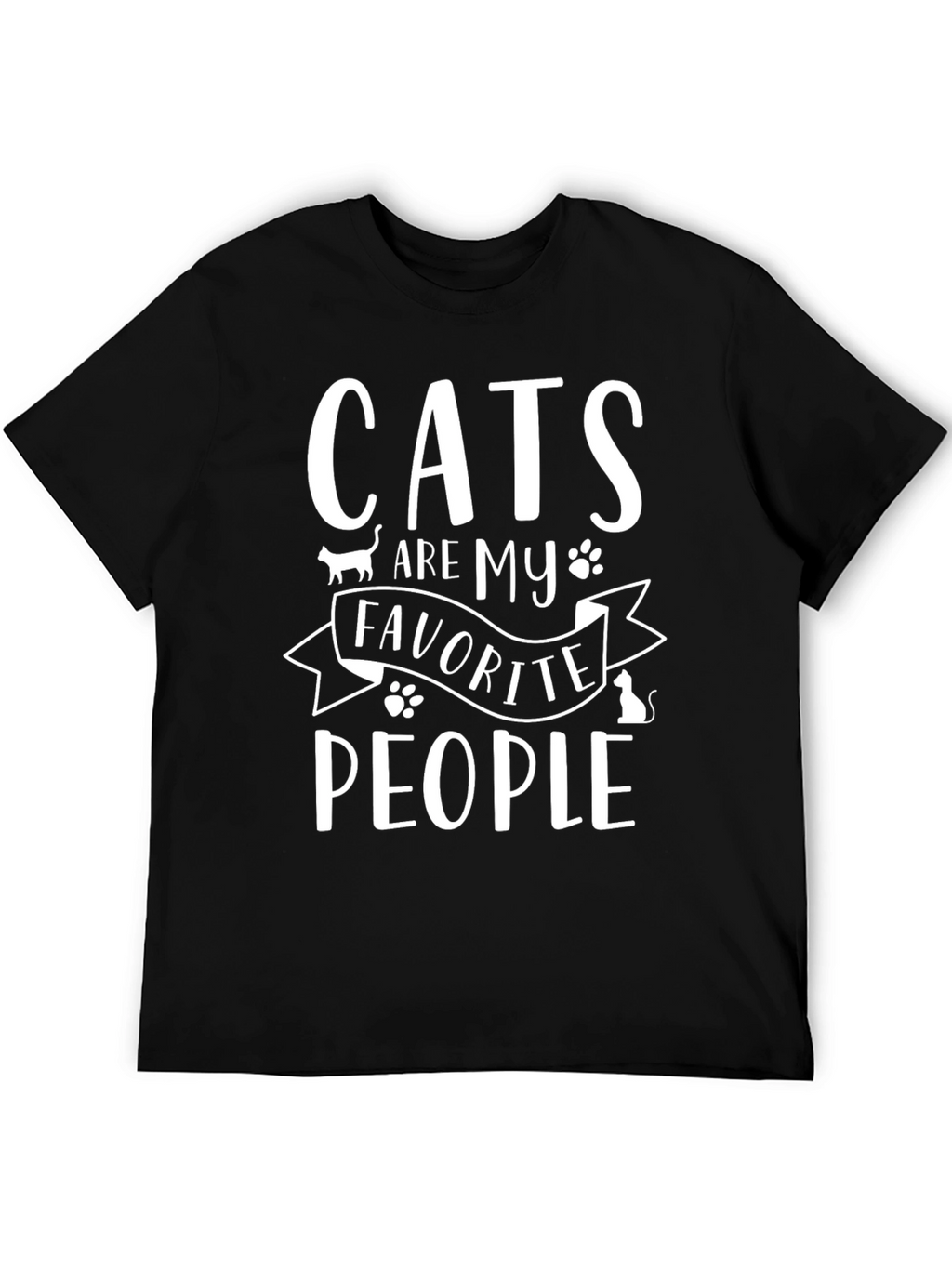 Cats are My Favorite People Graphic T-Shirt