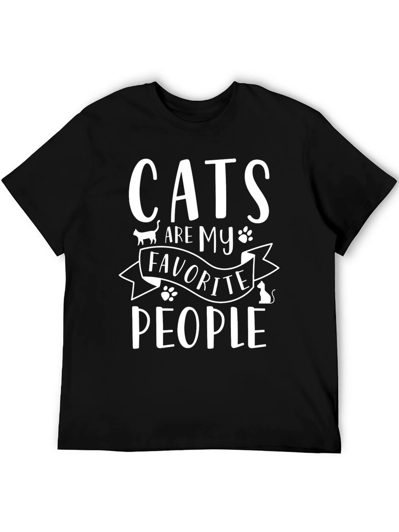 Cats are My Favorite People Graphic T-Shirt