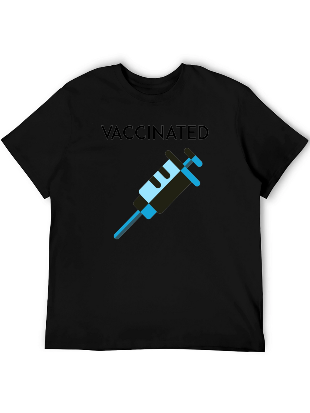 Vaccinated T-Shirt - Modern Style - Cotton Blend