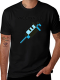Vaccinated T-Shirt - Modern Style - Cotton Blend