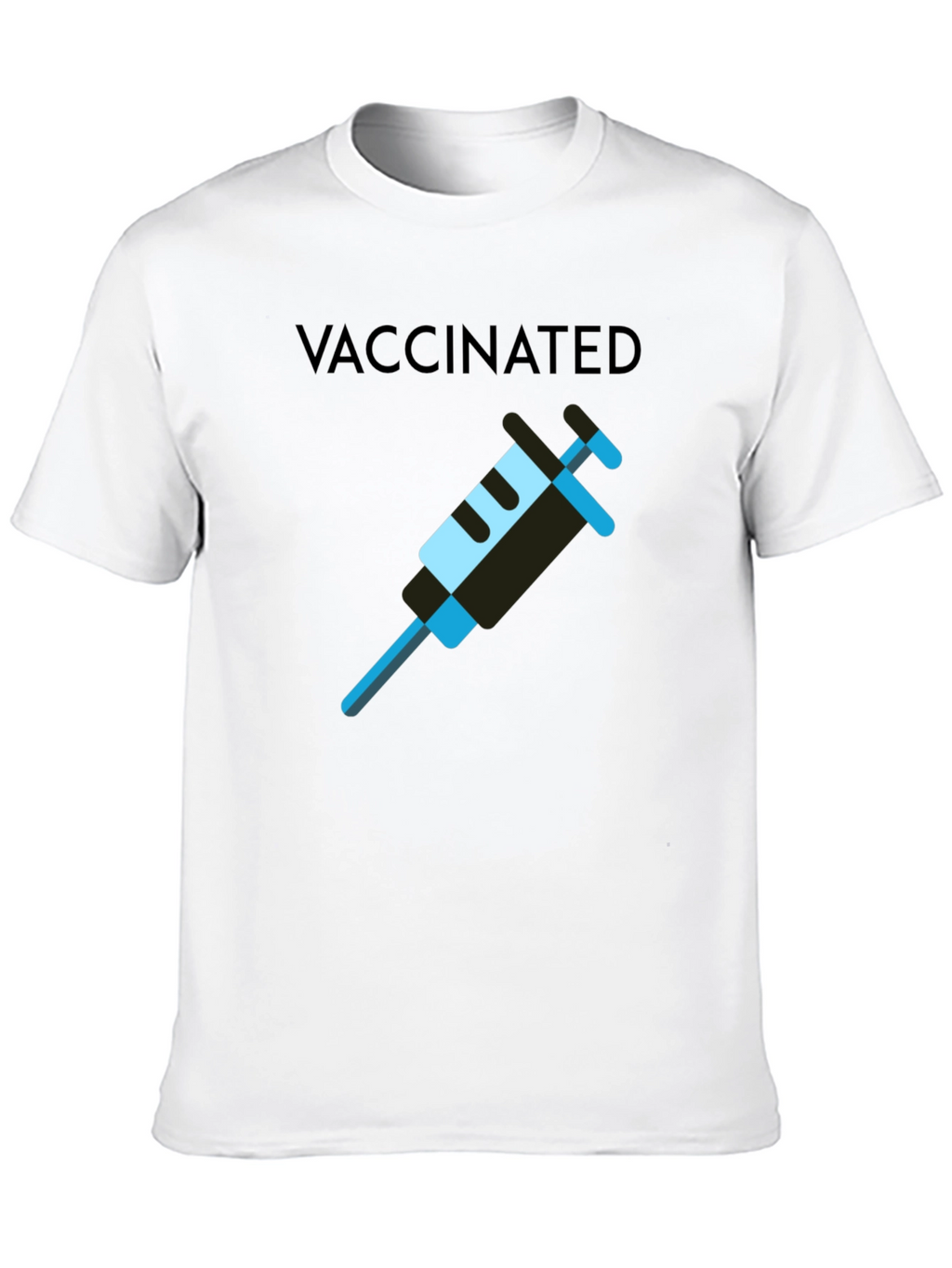 Vaccinated T-Shirt - Modern Style - Cotton Blend