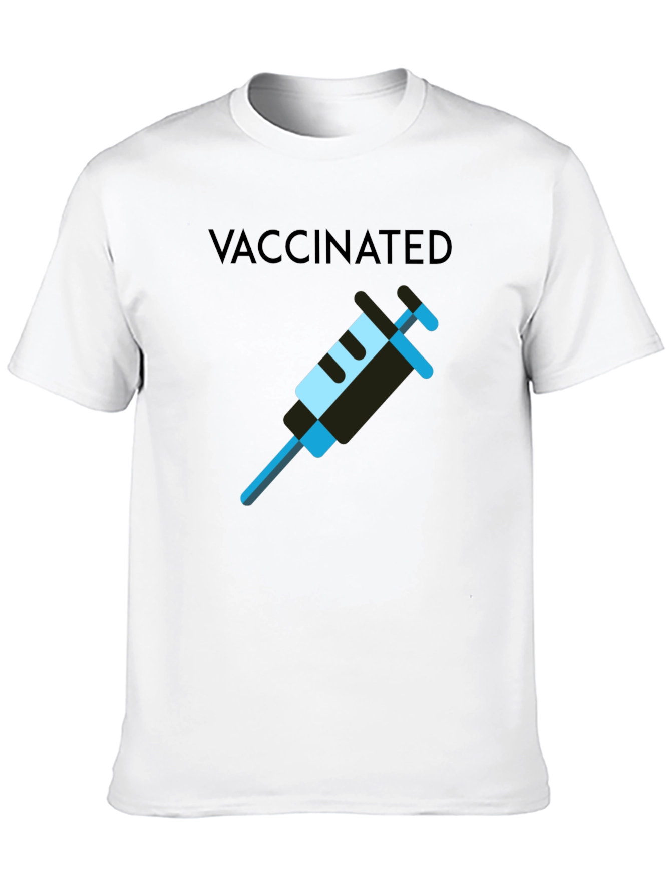 Vaccinated T-Shirt - Modern Style - Cotton Blend
