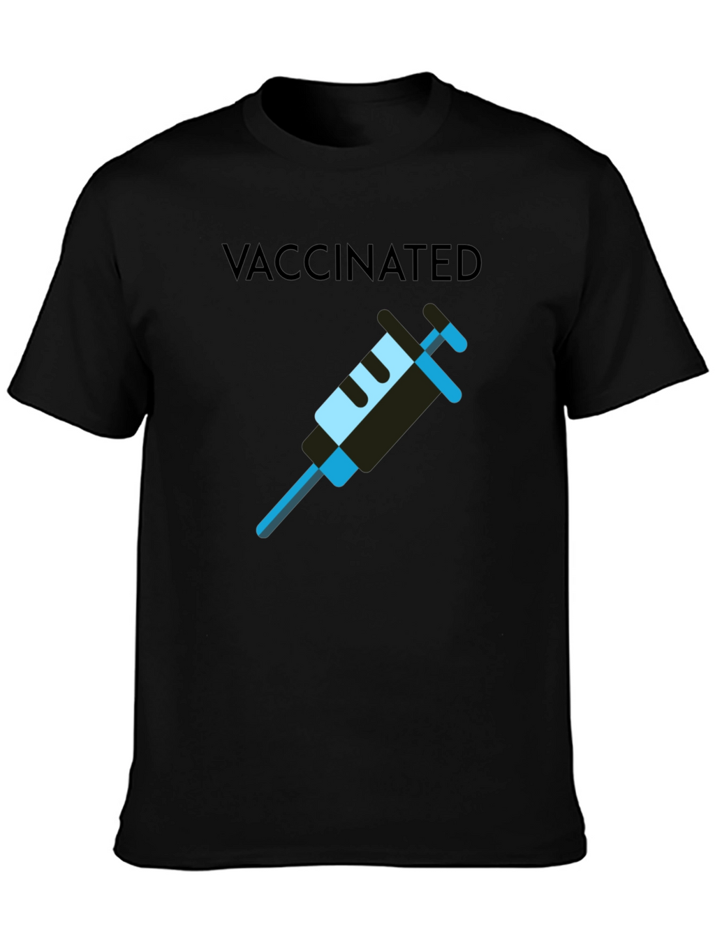 Vaccinated T-Shirt - Modern Style - Cotton Blend