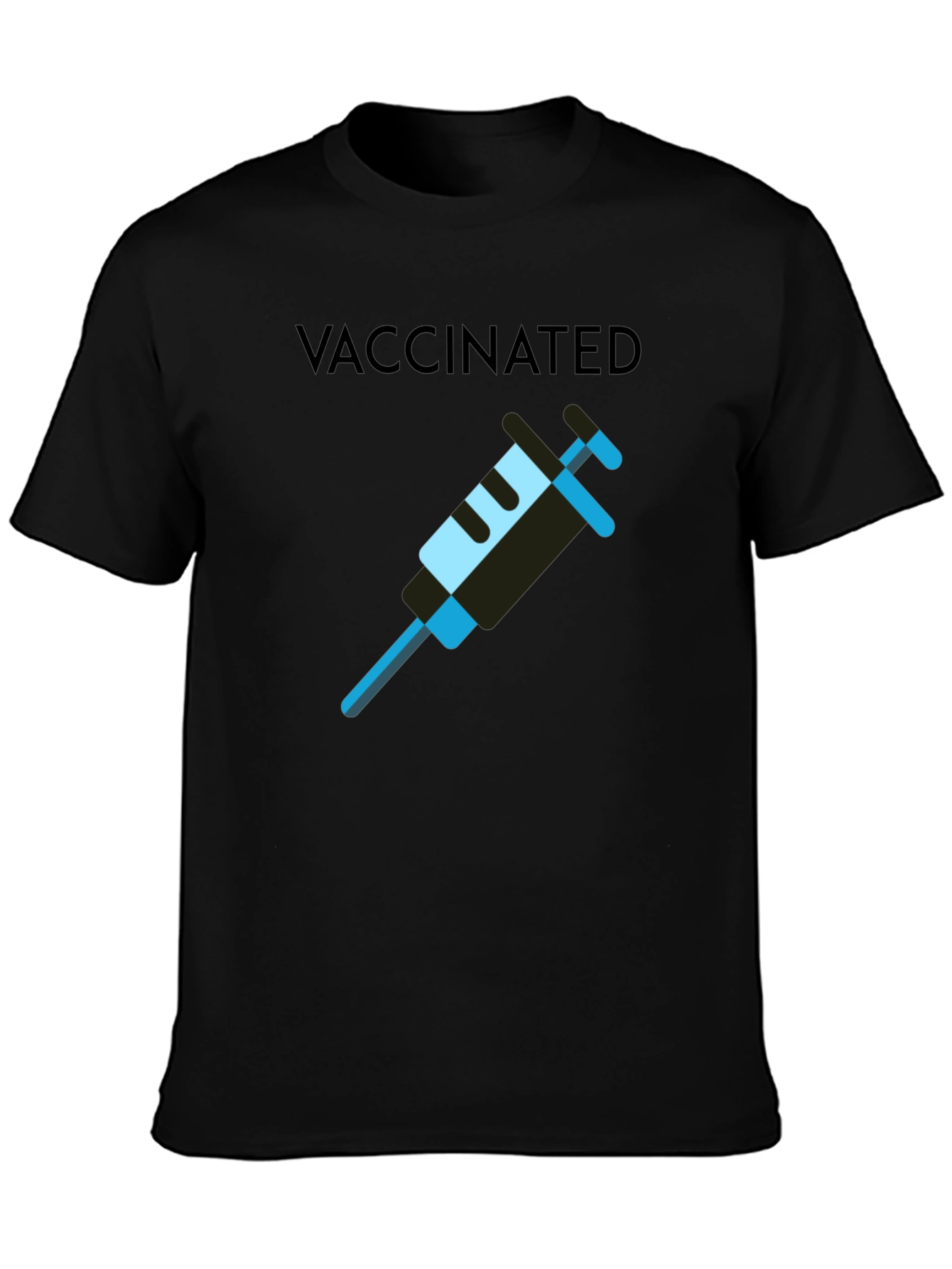 Vaccinated T-Shirt - Modern Style - Cotton Blend