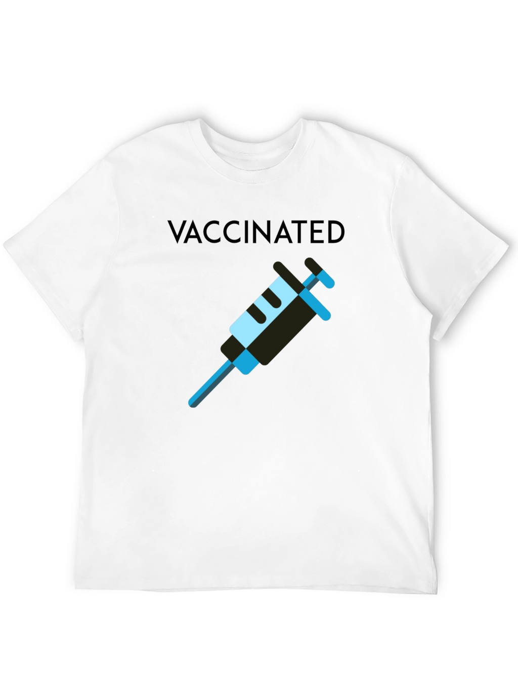 Vaccinated T-Shirt - Modern Style - Cotton Blend