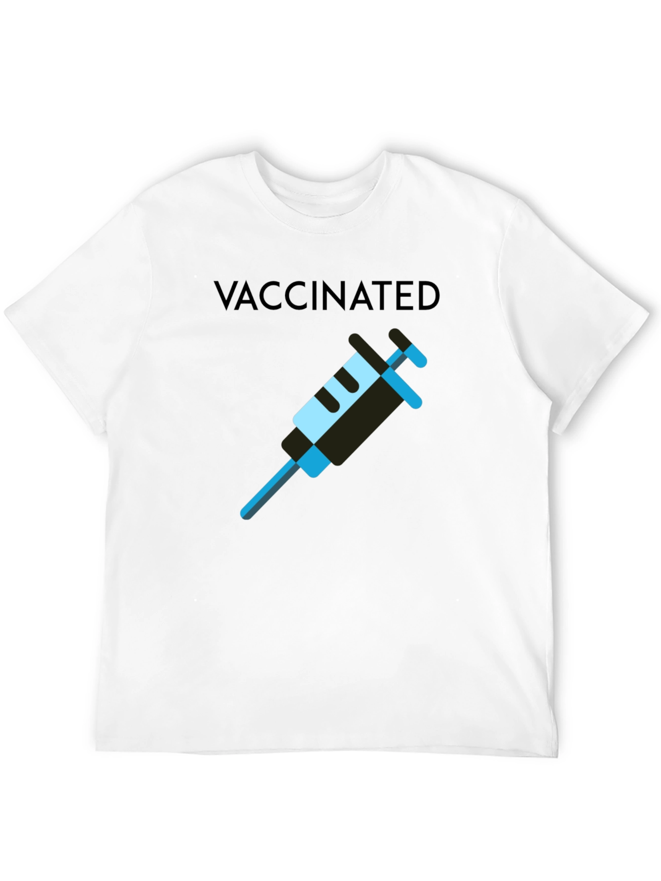 Vaccinated T-Shirt - Modern Style - Cotton Blend