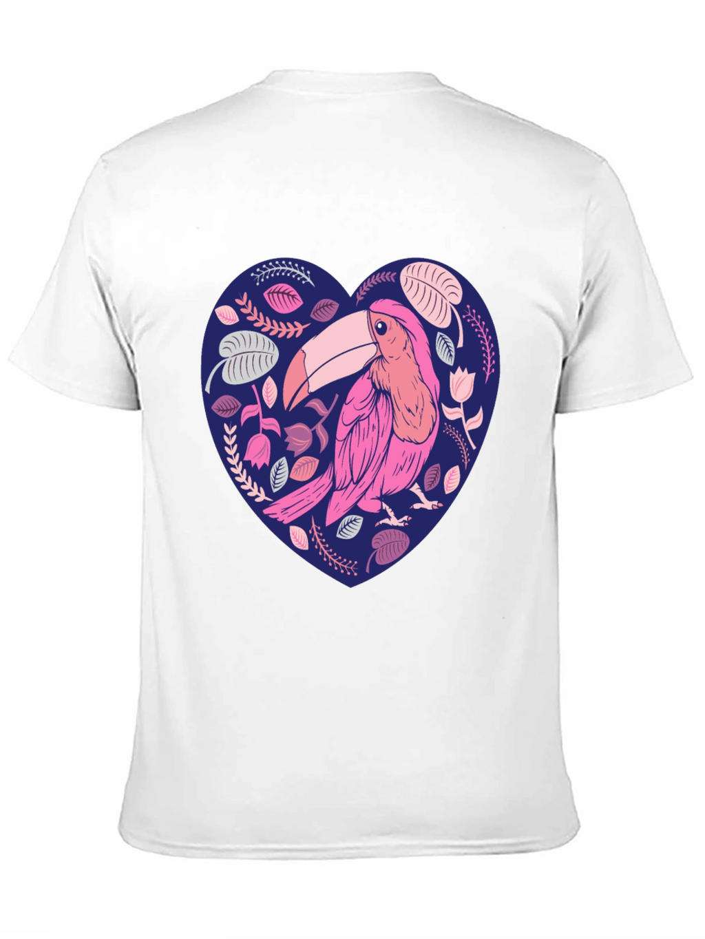 Toucan Heart Graphic Tee - Stylish Mens Black T-Shirt