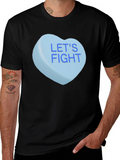 Lets Fight Candy Heart T-Shirt