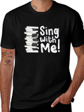Sing With Me Piano Keys Graphic Tee