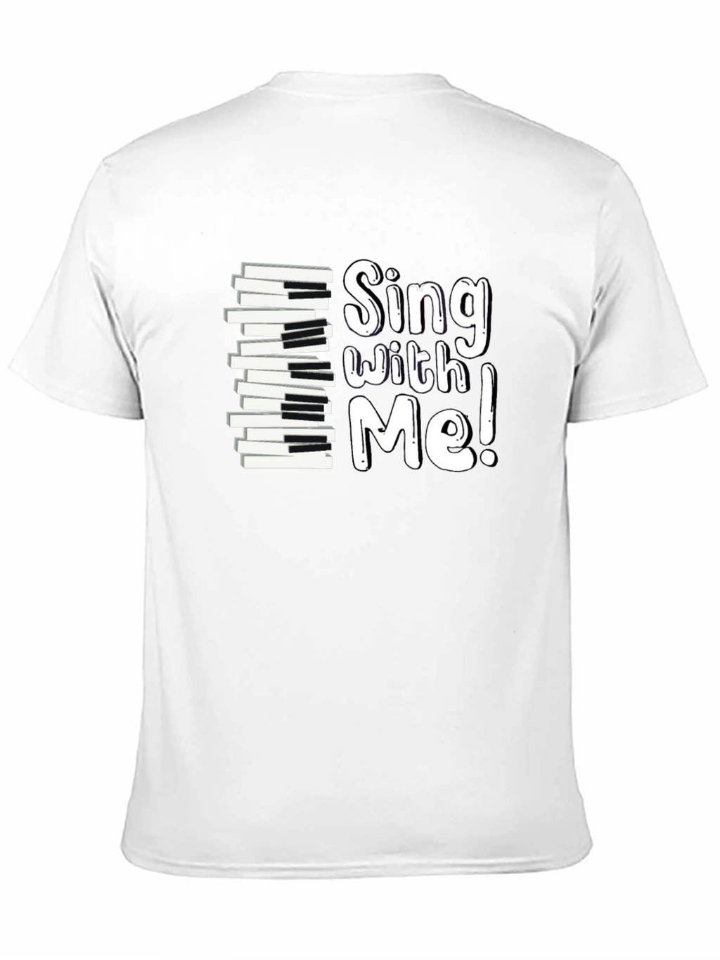 Sing With Me Piano Keys Graphic Tee