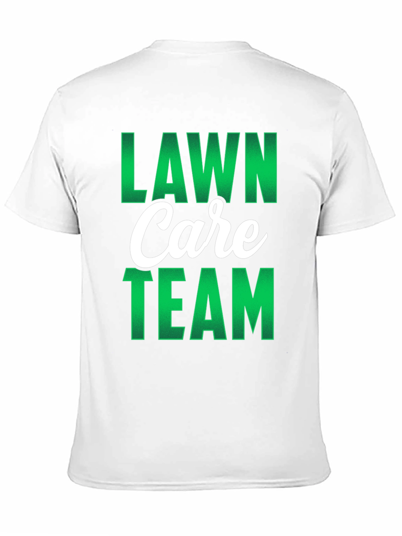 Lawn Care Team Graphic Tee - Black Cotton T-Shirt