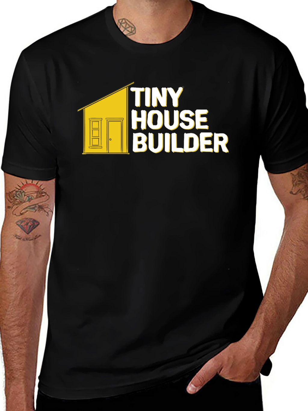 Tiny House Builder T-Shirt - Black