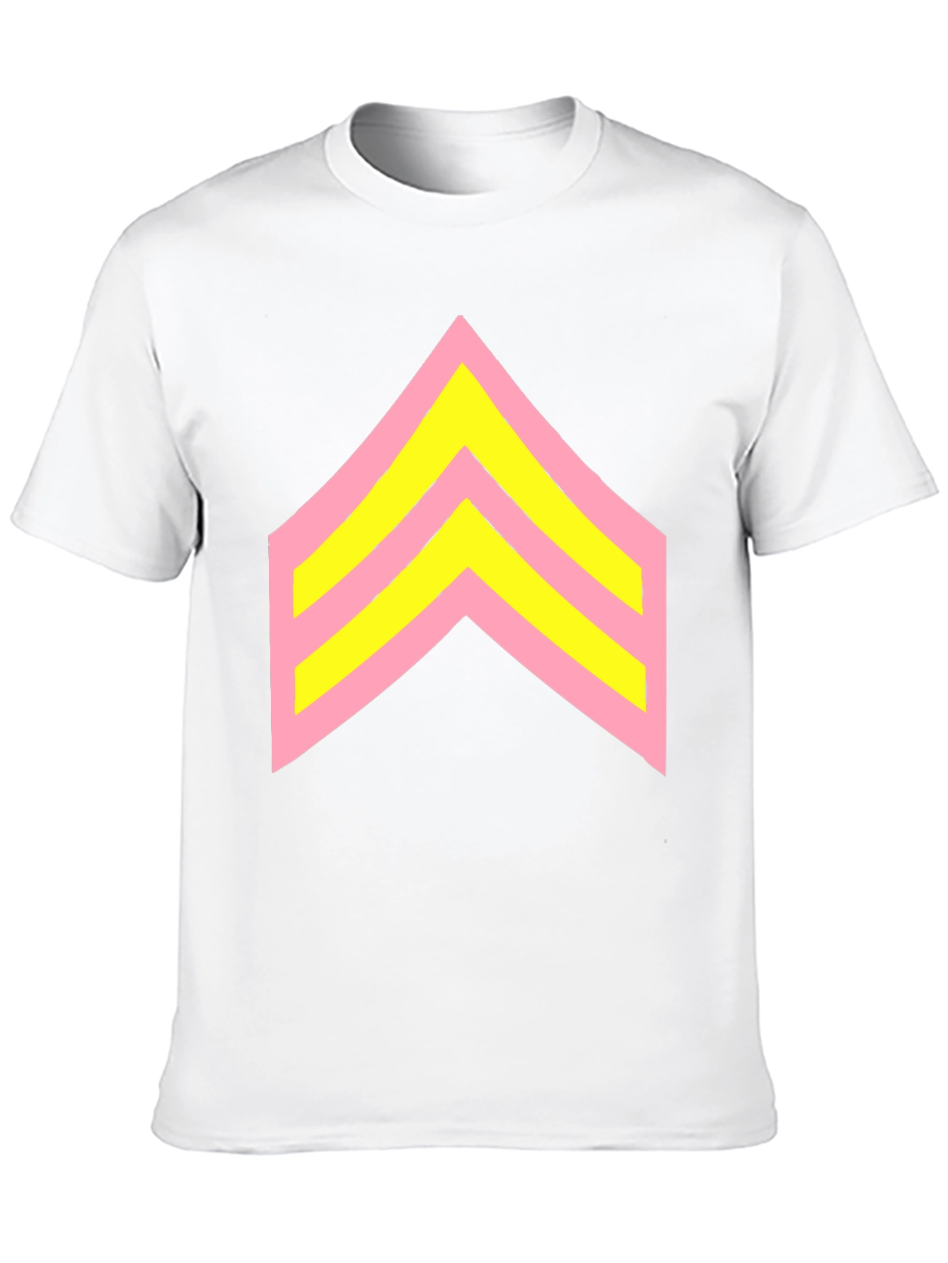 Retro Chevron Graphic Tee - Black