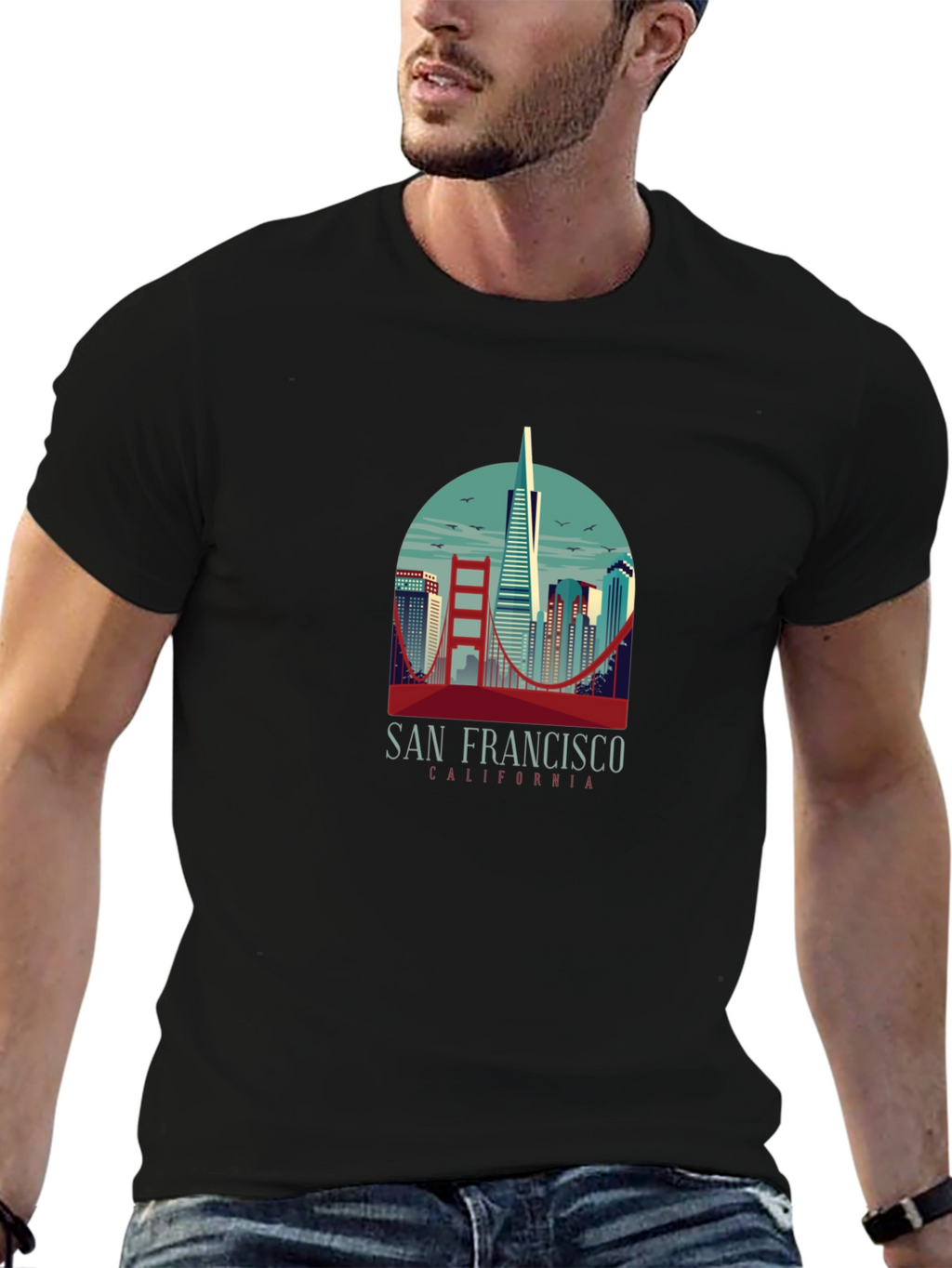 San Francisco Graphic Tee - Black T-Shirt