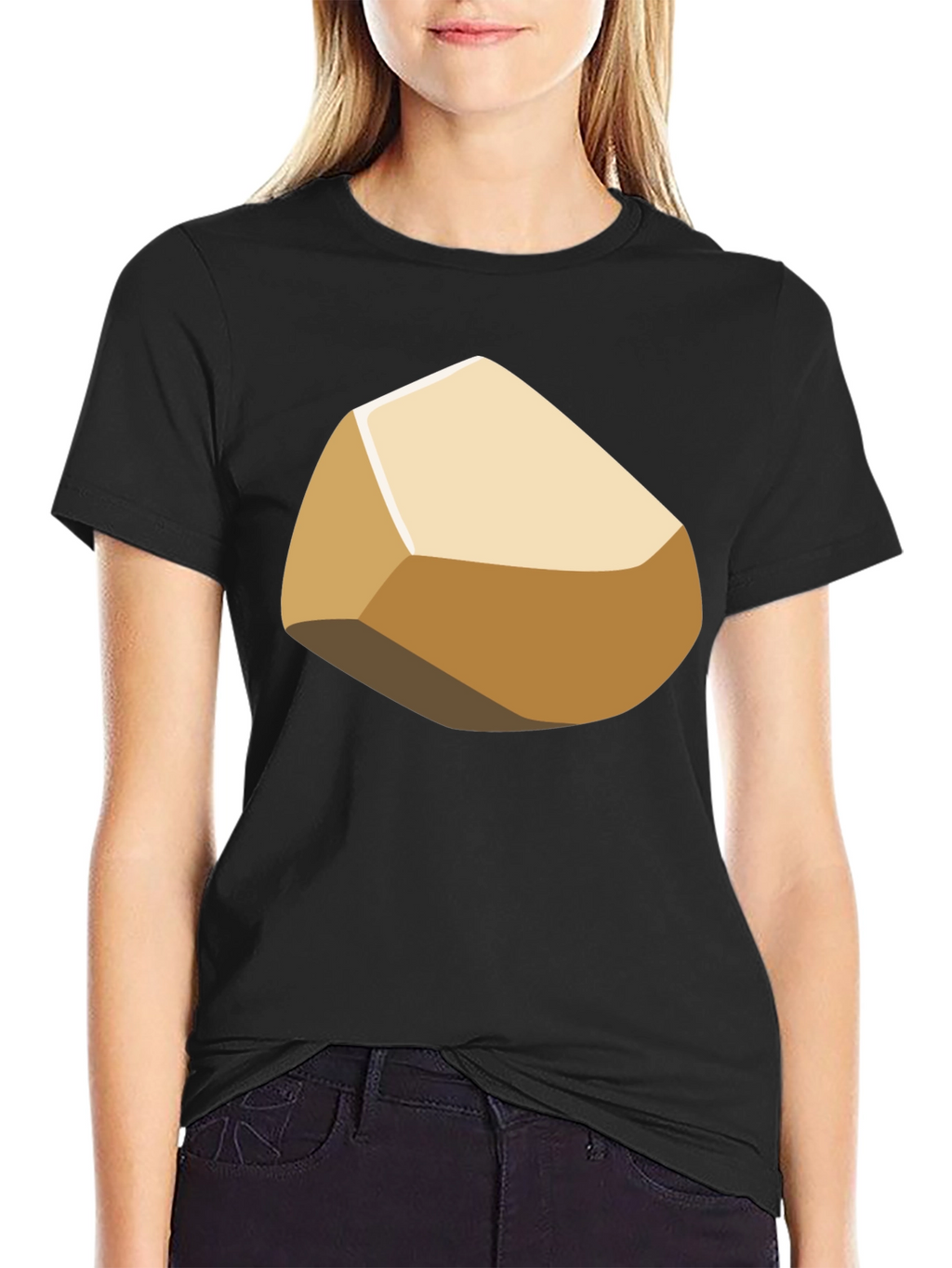 Cartoon Rock Graphic T-Shirt