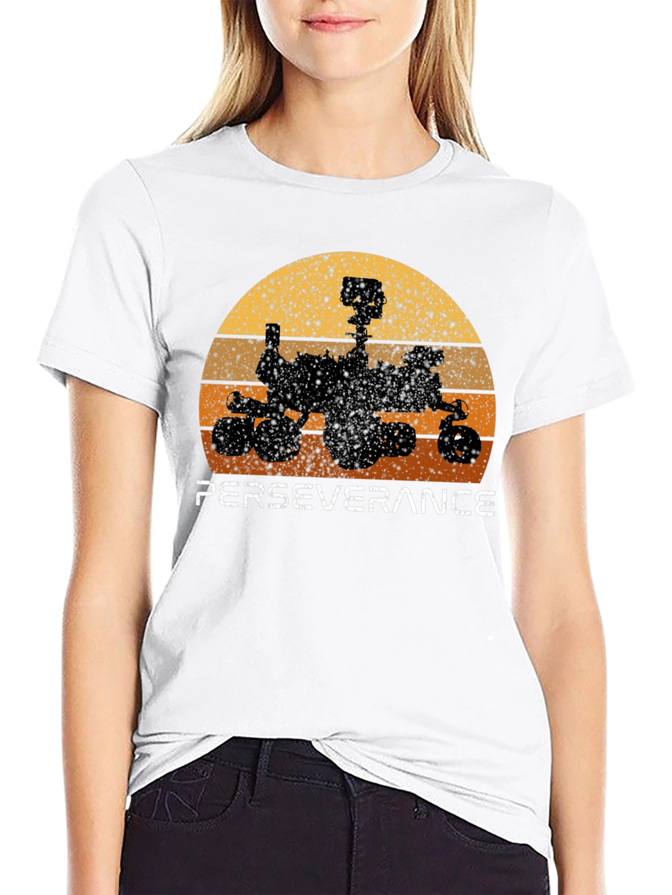 Perseverance Rover Retro Graphic Tee