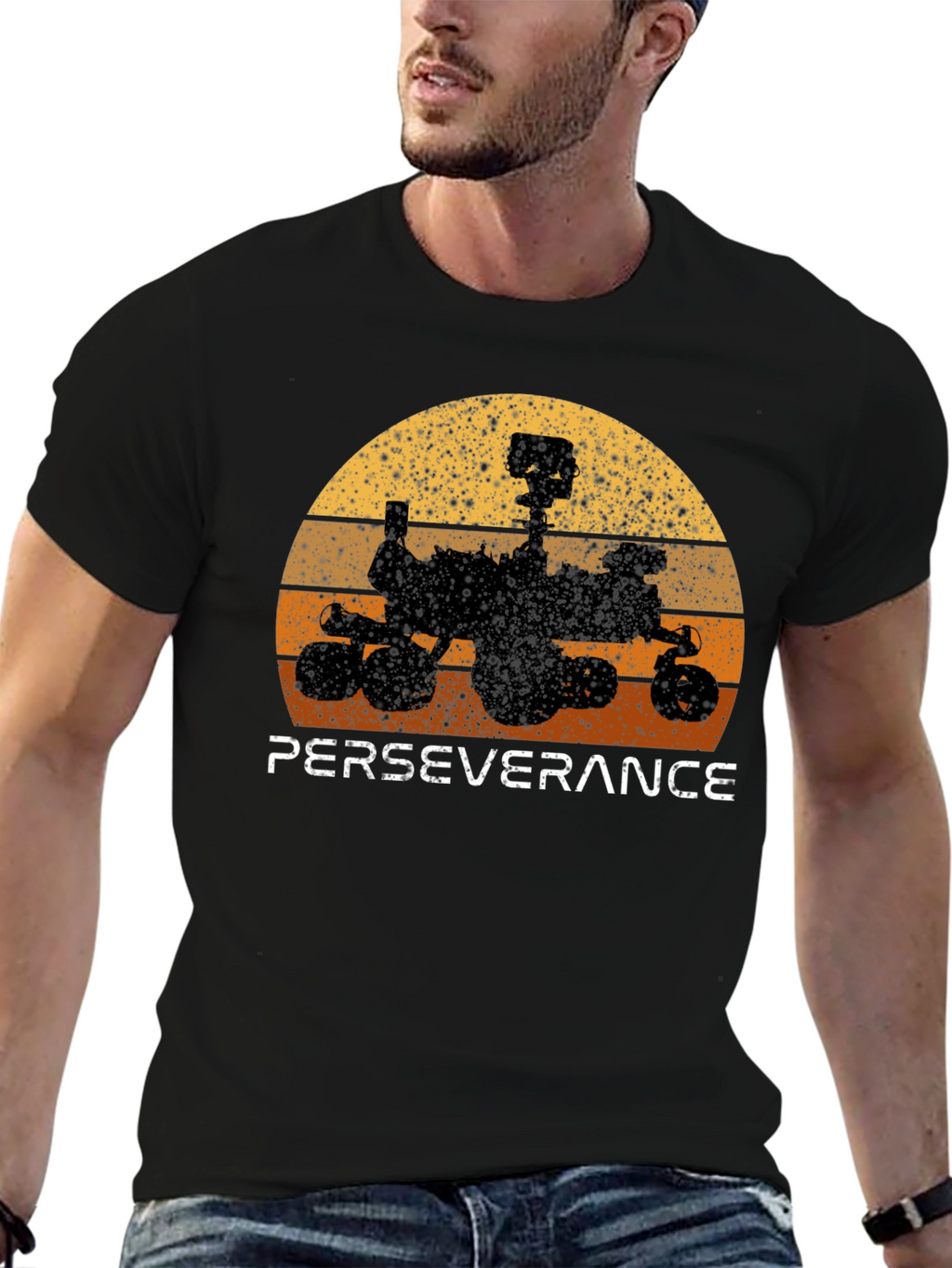 Perseverance Rover Retro Graphic Tee