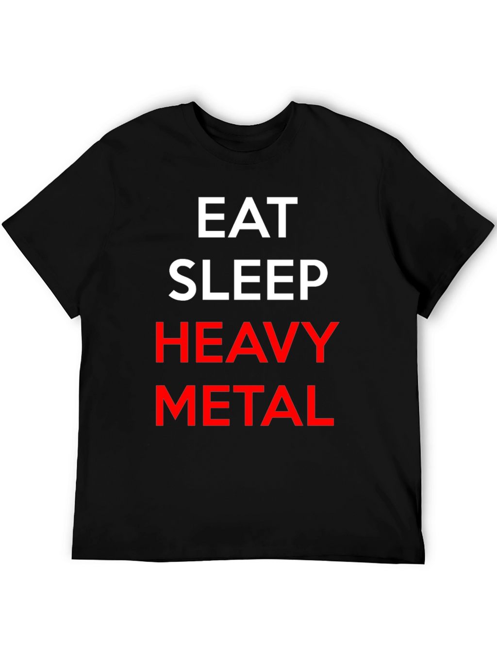 Eat Sleep Heavy Metal Black T-Shirt