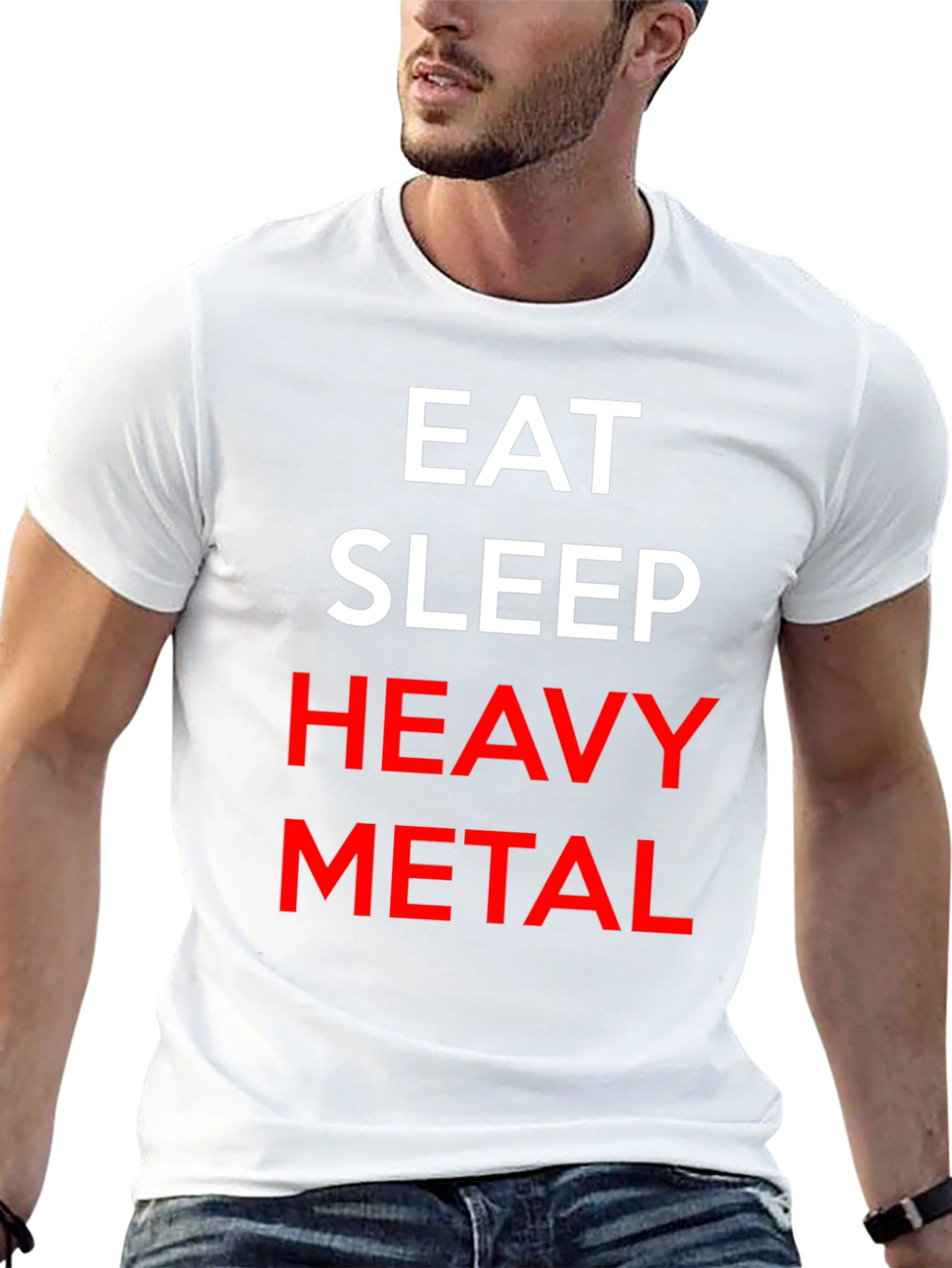 Eat Sleep Heavy Metal Black T-Shirt