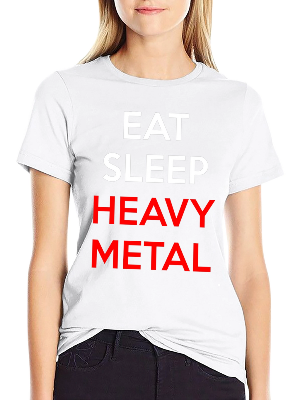 Eat Sleep Heavy Metal Black T-Shirt