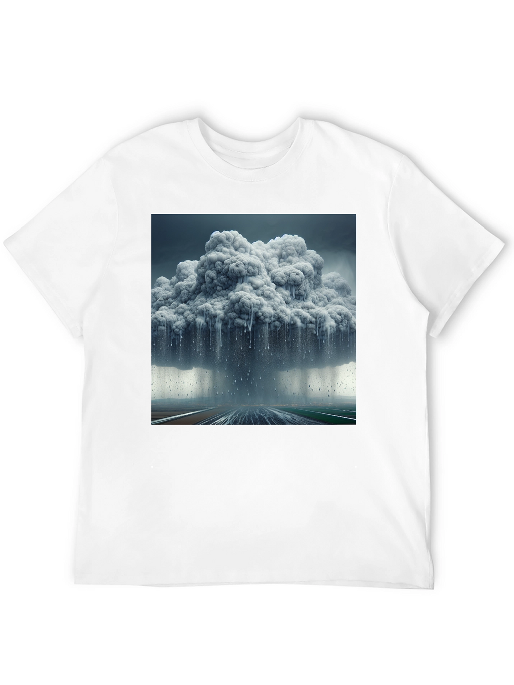 Stormy Cloud Graphic Tee - Weather Inspired Fashion