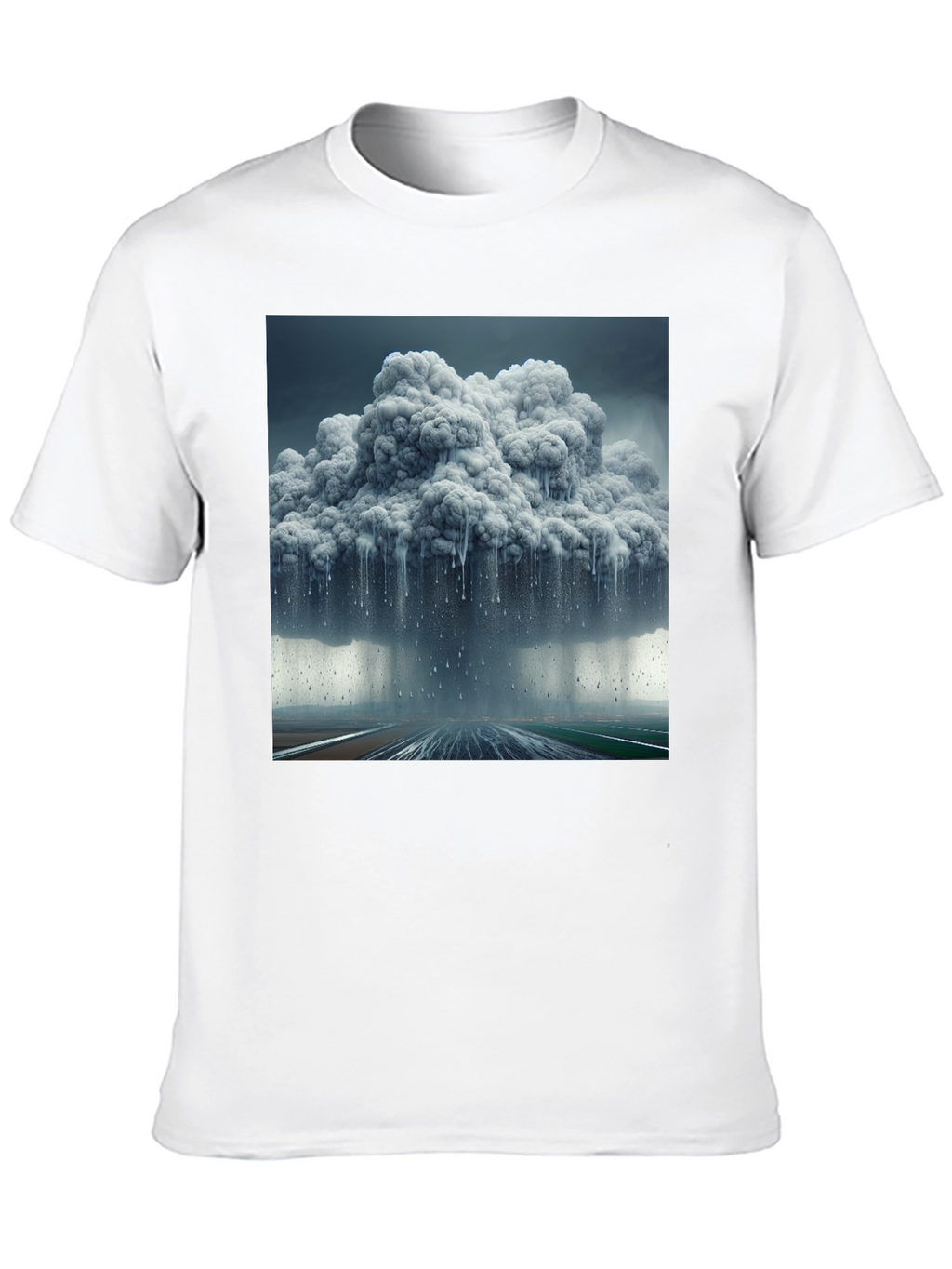 Stormy Cloud Graphic Tee - Weather Inspired Fashion