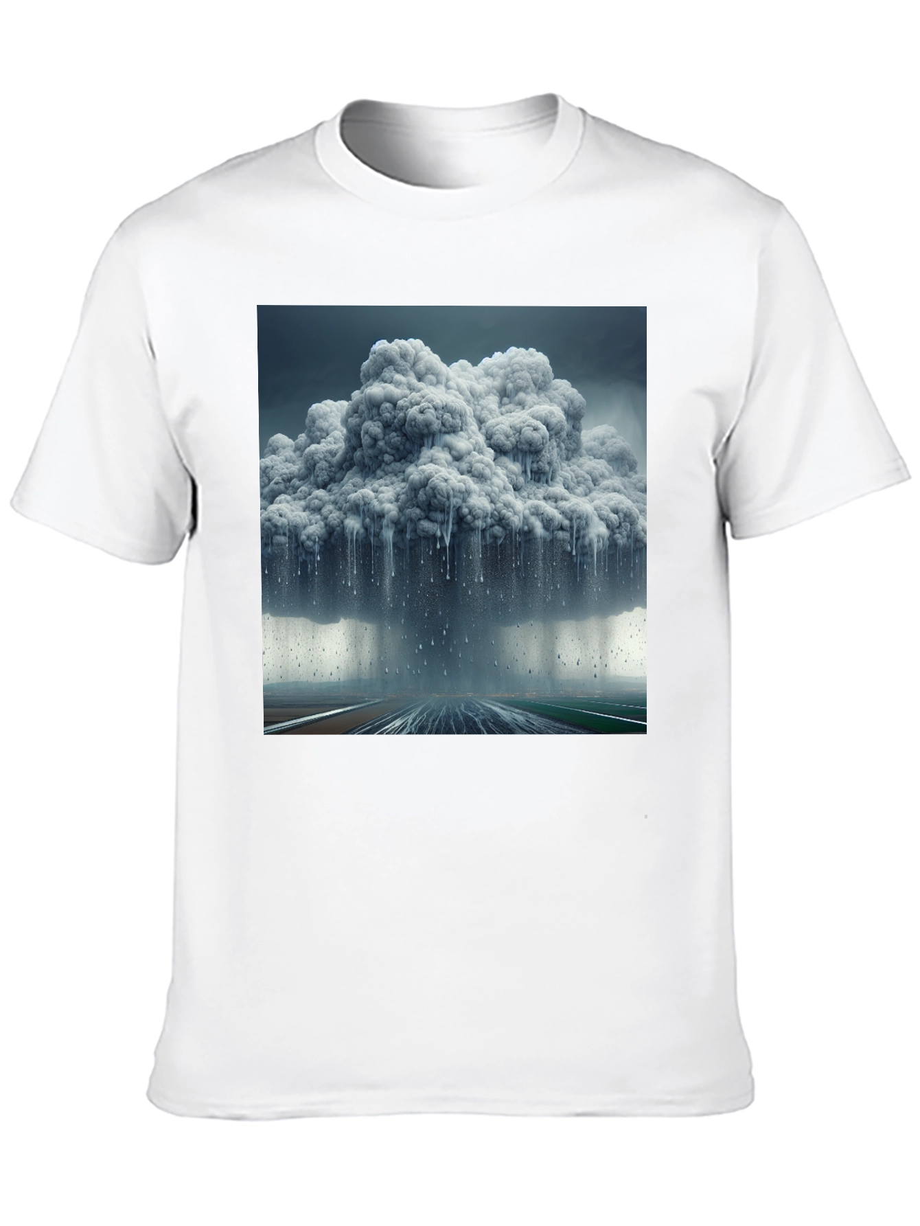 Stormy Cloud Graphic Tee - Weather Inspired Fashion