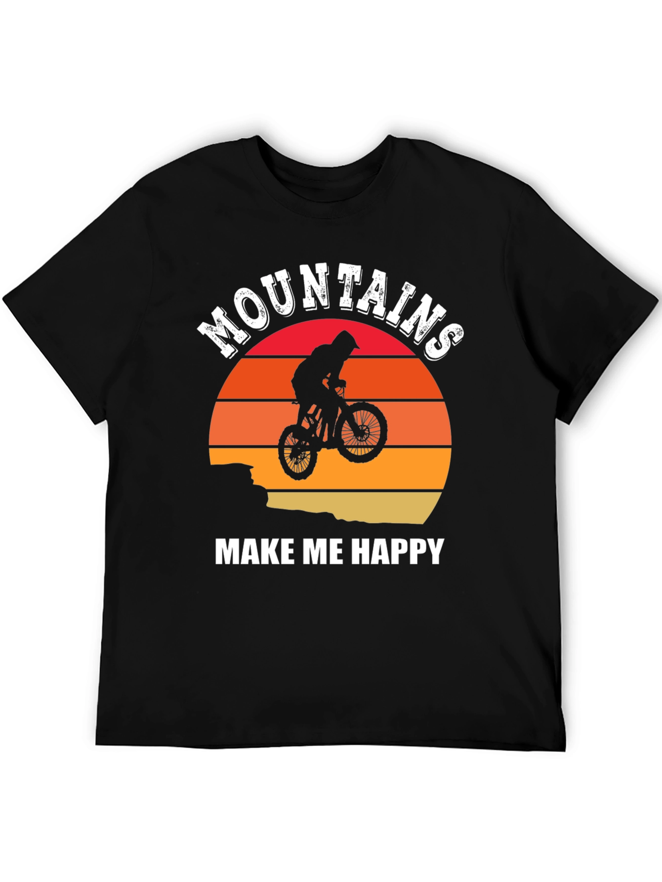Mountains Make Me Happy Graphic T-Shirt