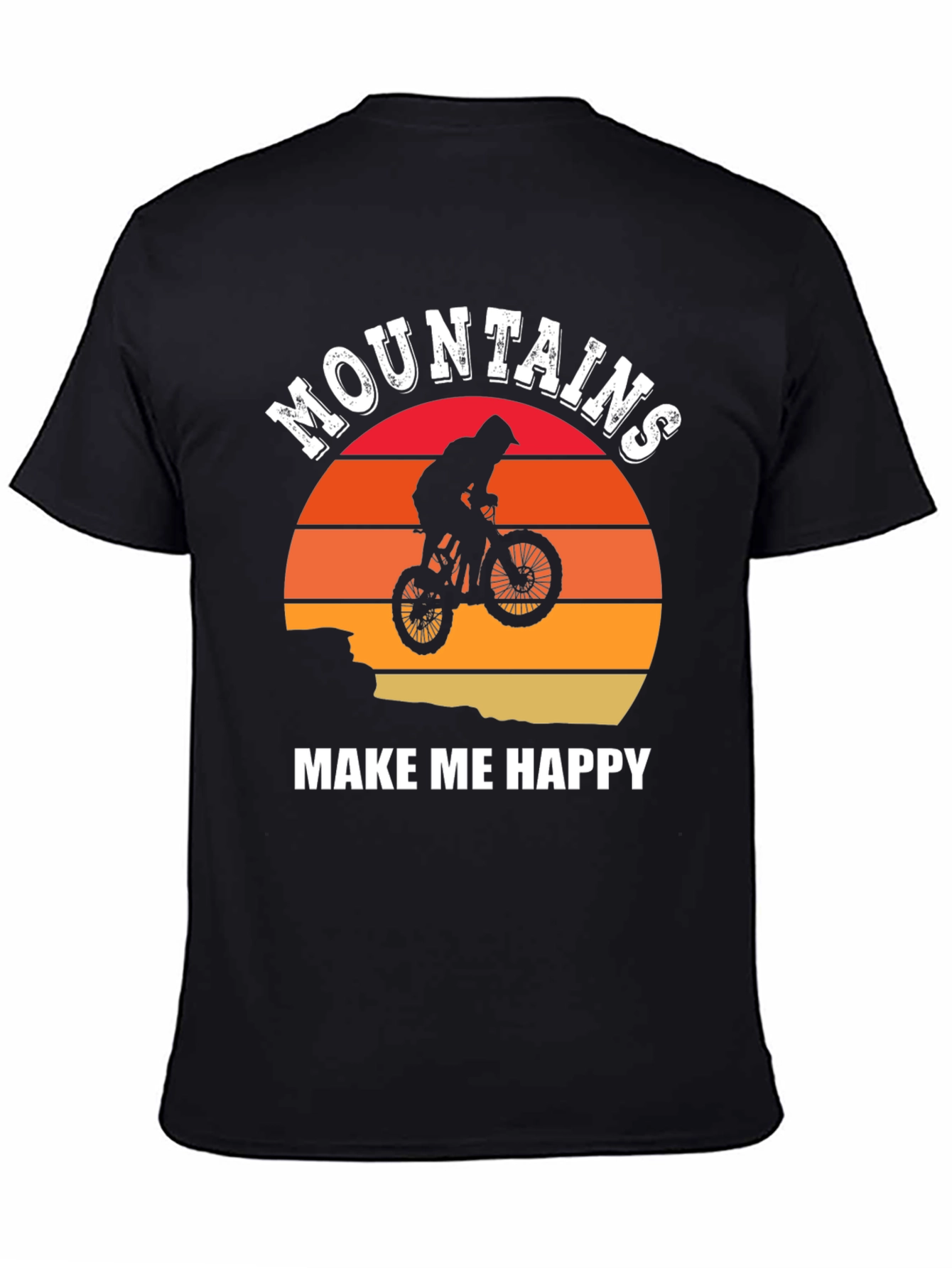 Mountains Make Me Happy Graphic T-Shirt