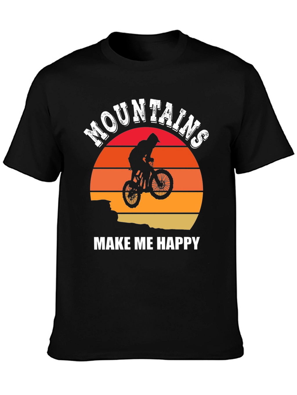 Mountains Make Me Happy Graphic T-Shirt