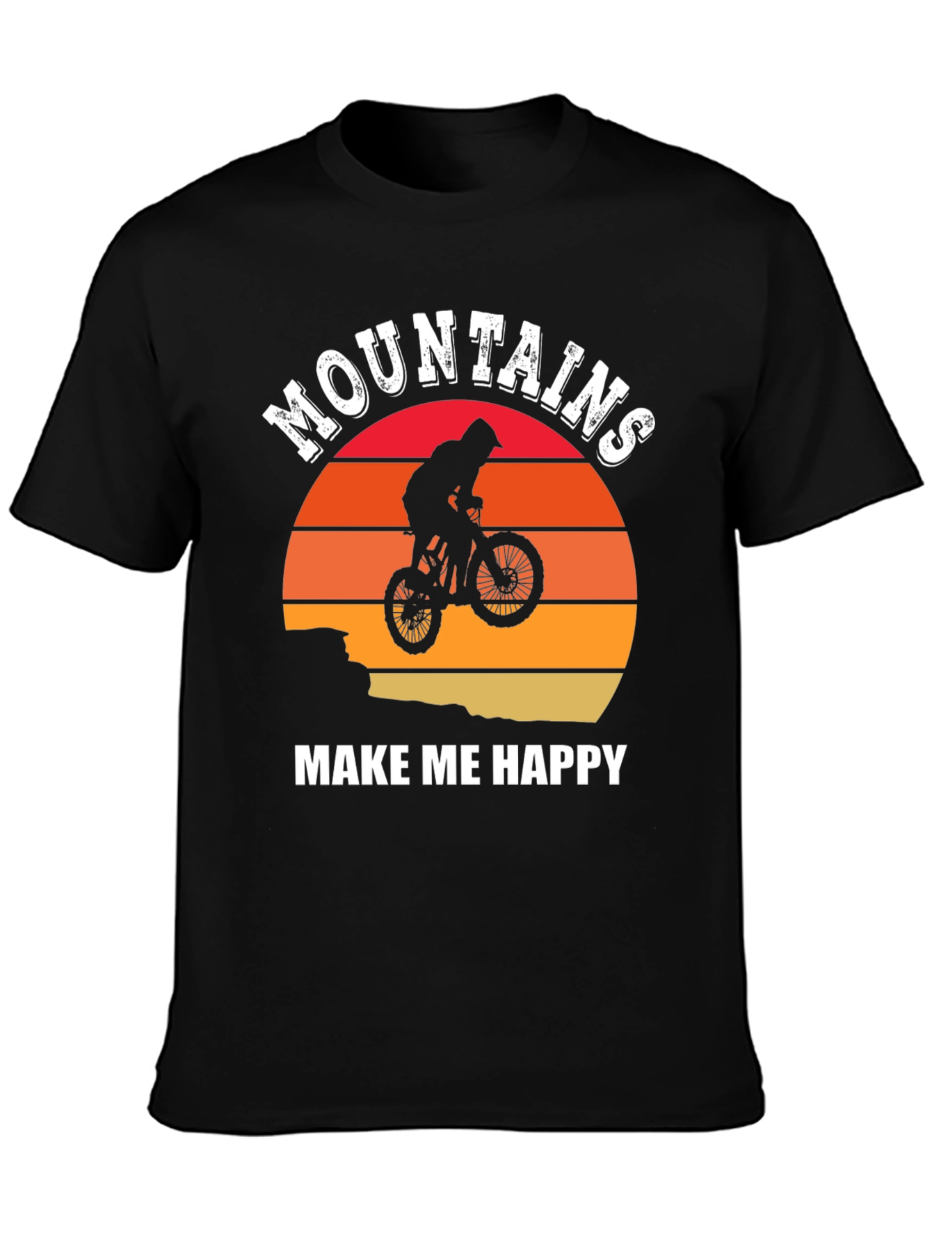 Mountains Make Me Happy Graphic T-Shirt