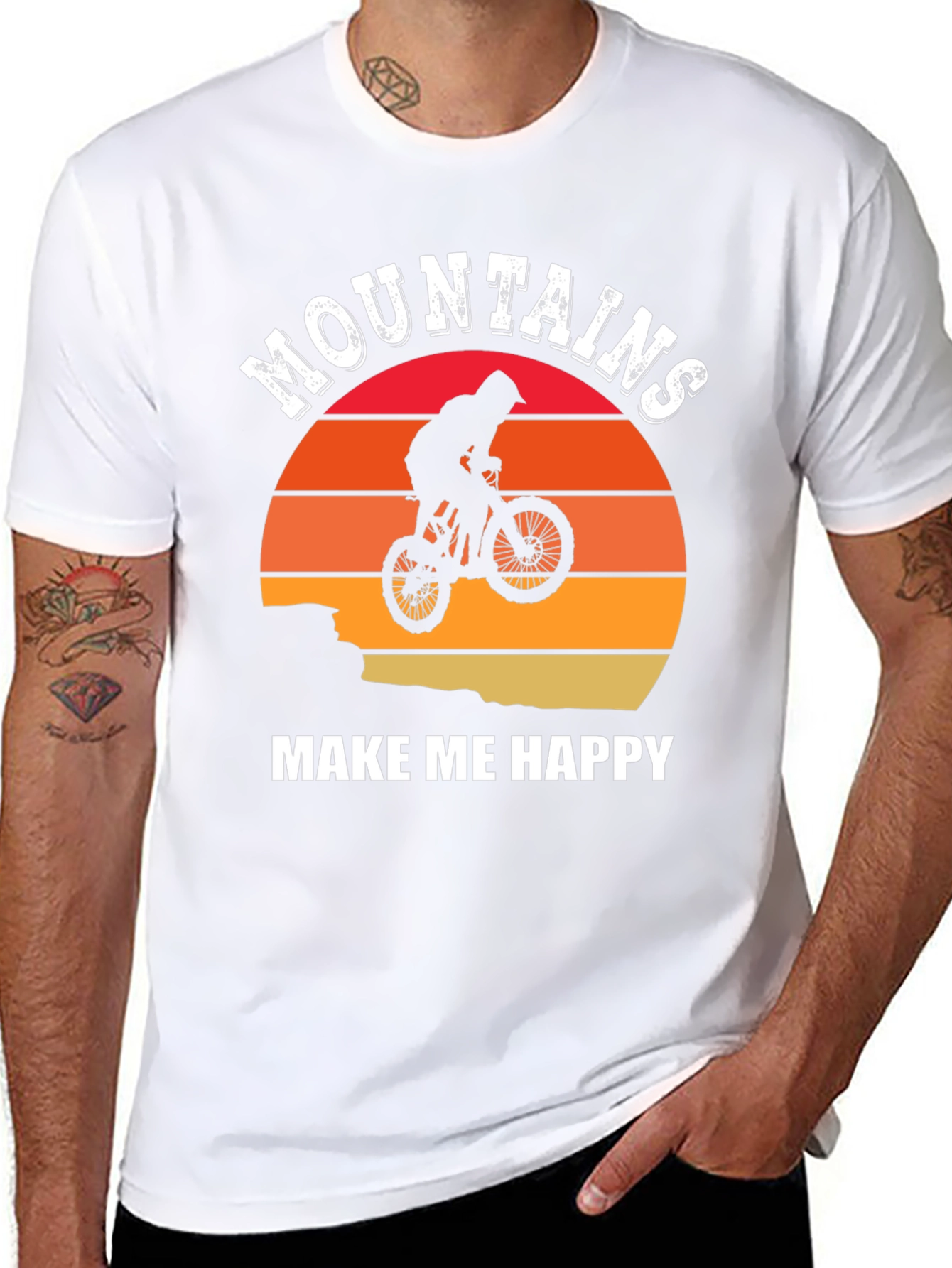 Mountains Make Me Happy Graphic T-Shirt