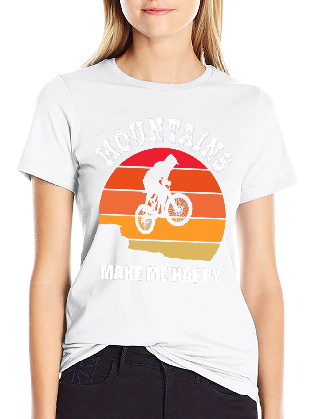Mountains Make Me Happy Graphic T-Shirt