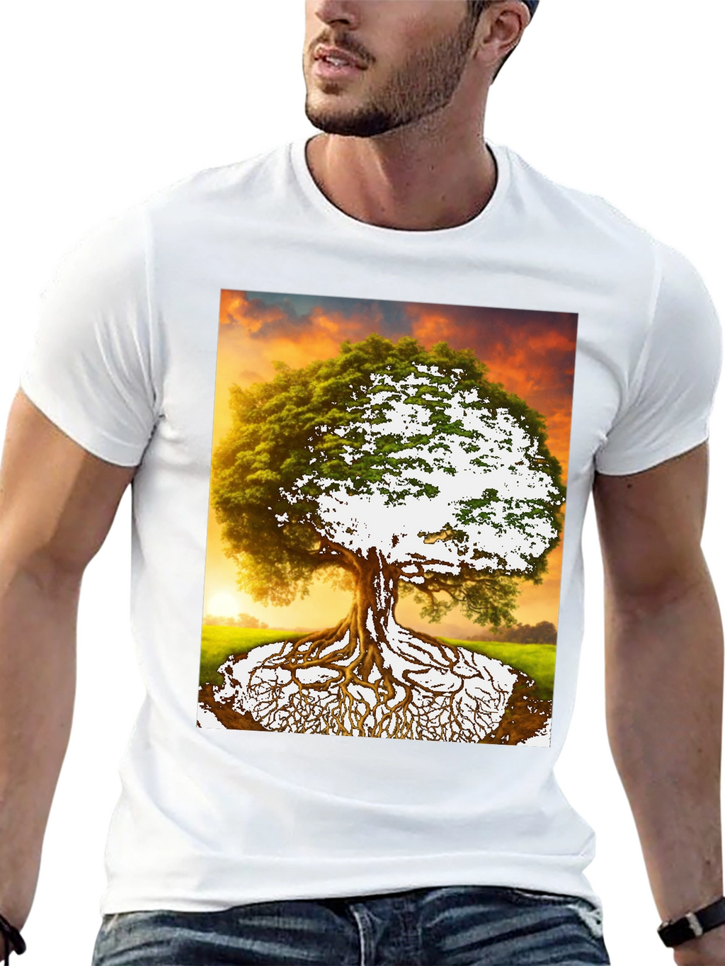 Tree of Life Graphic Tee - Nature Inspired Menswear