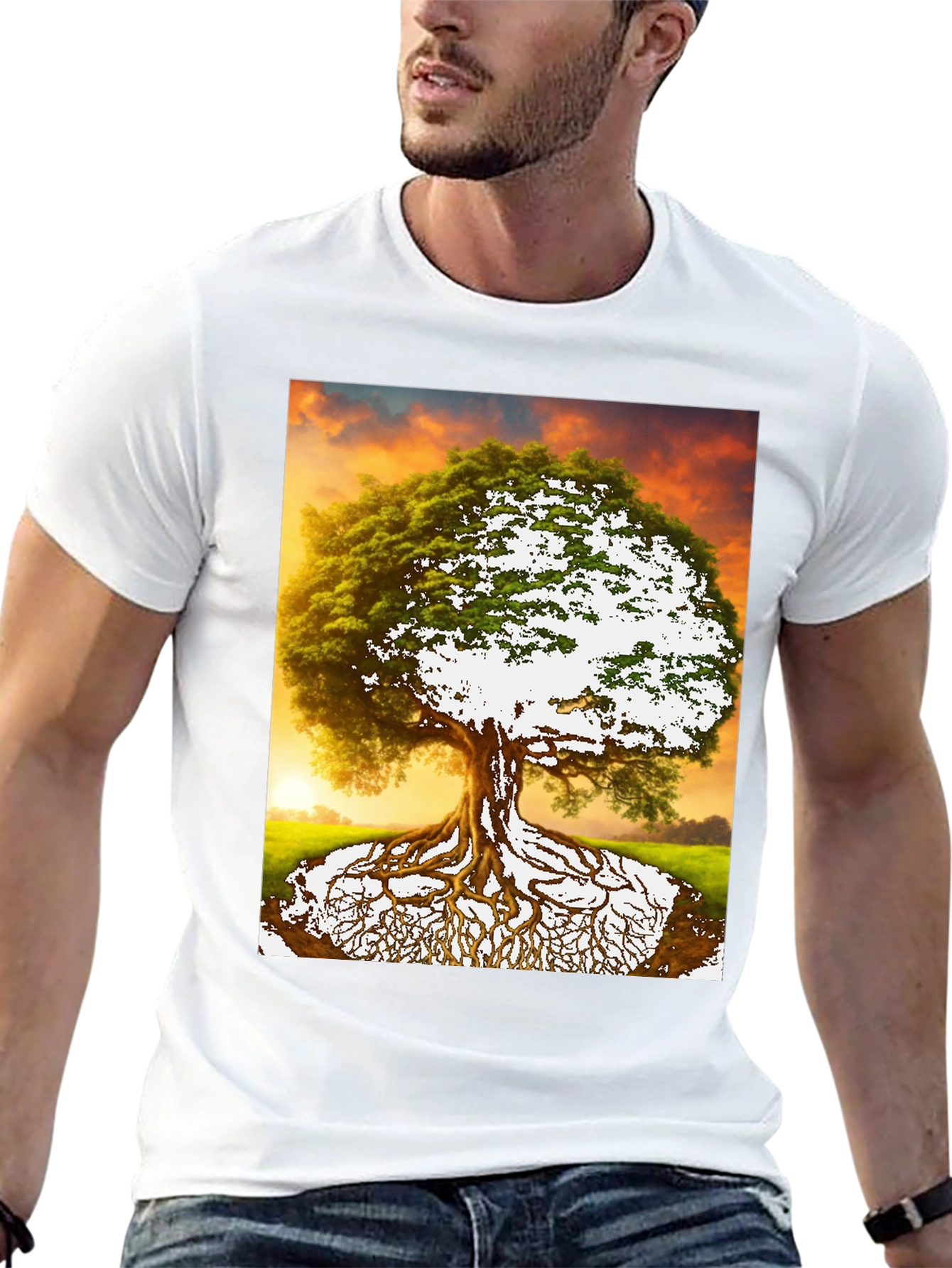 Tree of Life Graphic Tee - Nature Inspired Menswear
