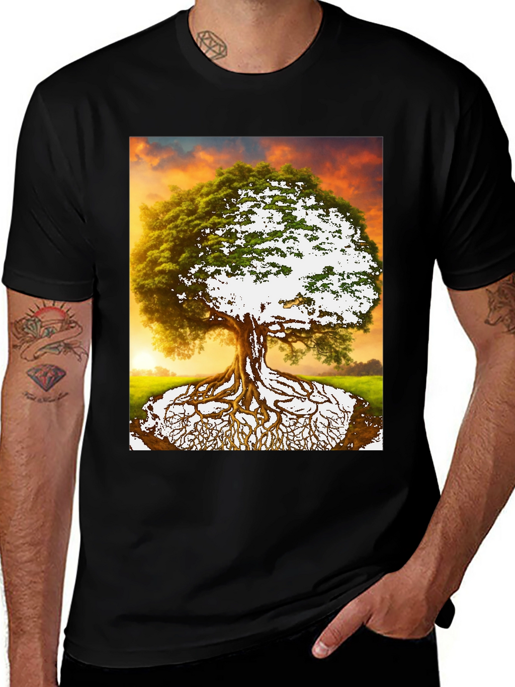 Tree of Life Graphic Tee - Nature Inspired Menswear