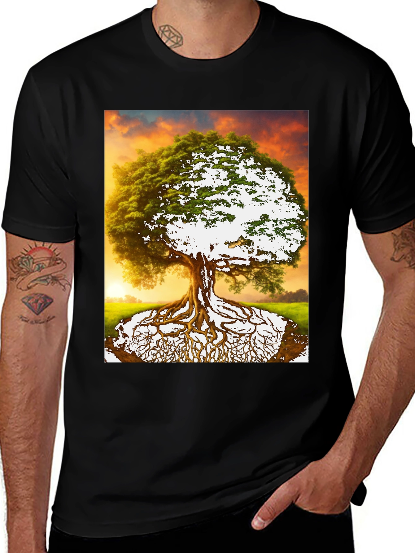 Tree of Life Graphic Tee - Nature Inspired Menswear