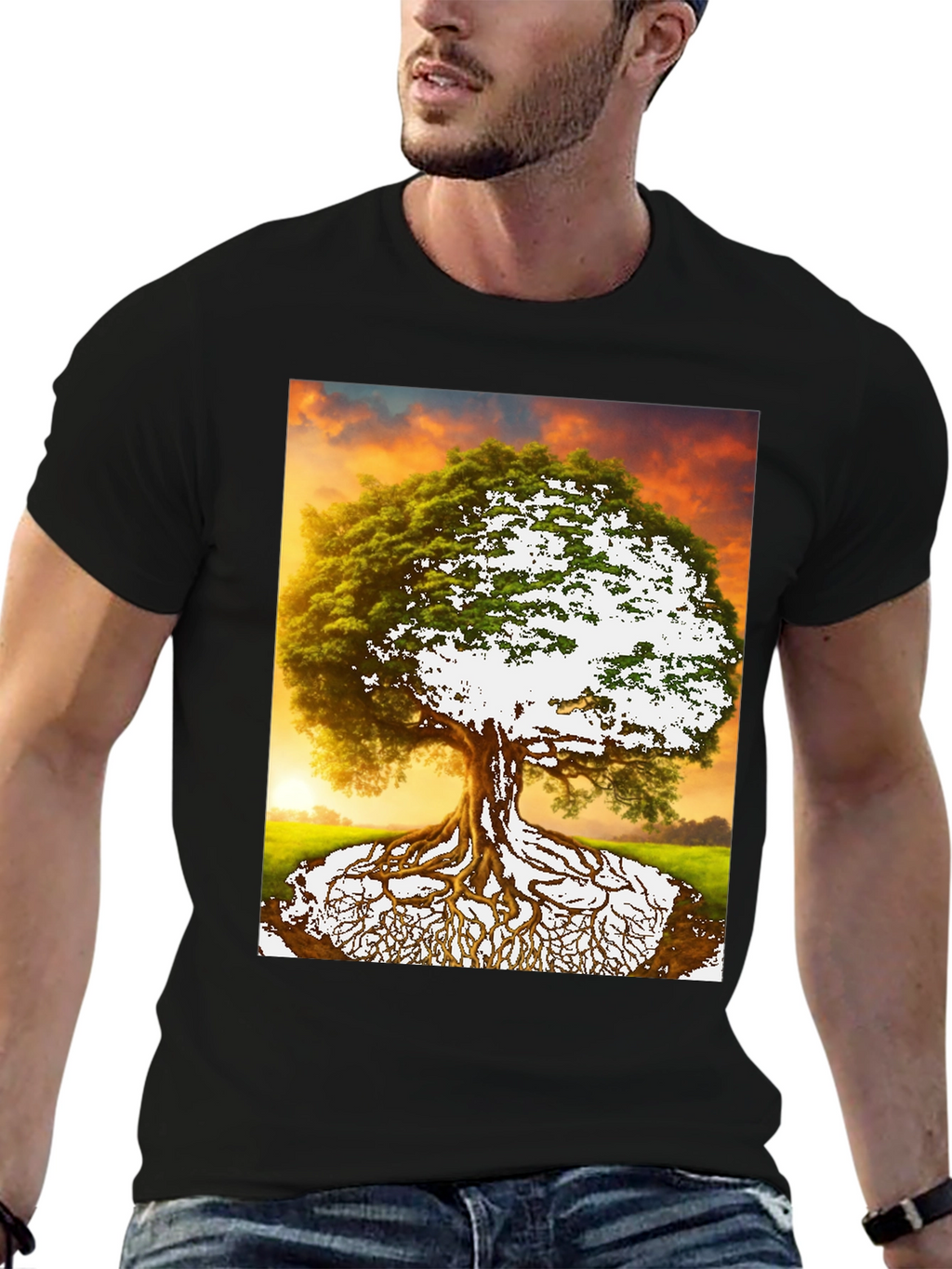 Tree of Life Graphic Tee - Nature Inspired Menswear