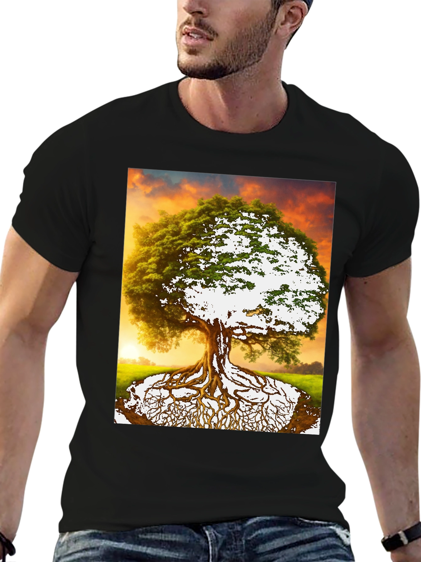 Tree of Life Graphic Tee - Nature Inspired Menswear