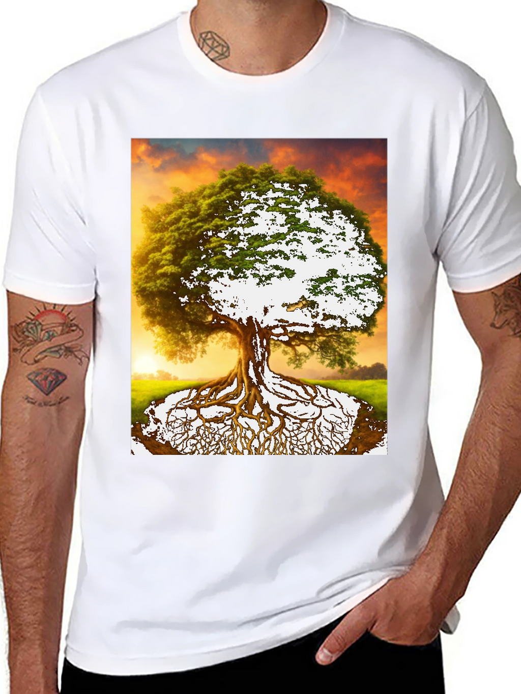 Tree of Life Graphic Tee - Nature Inspired Menswear