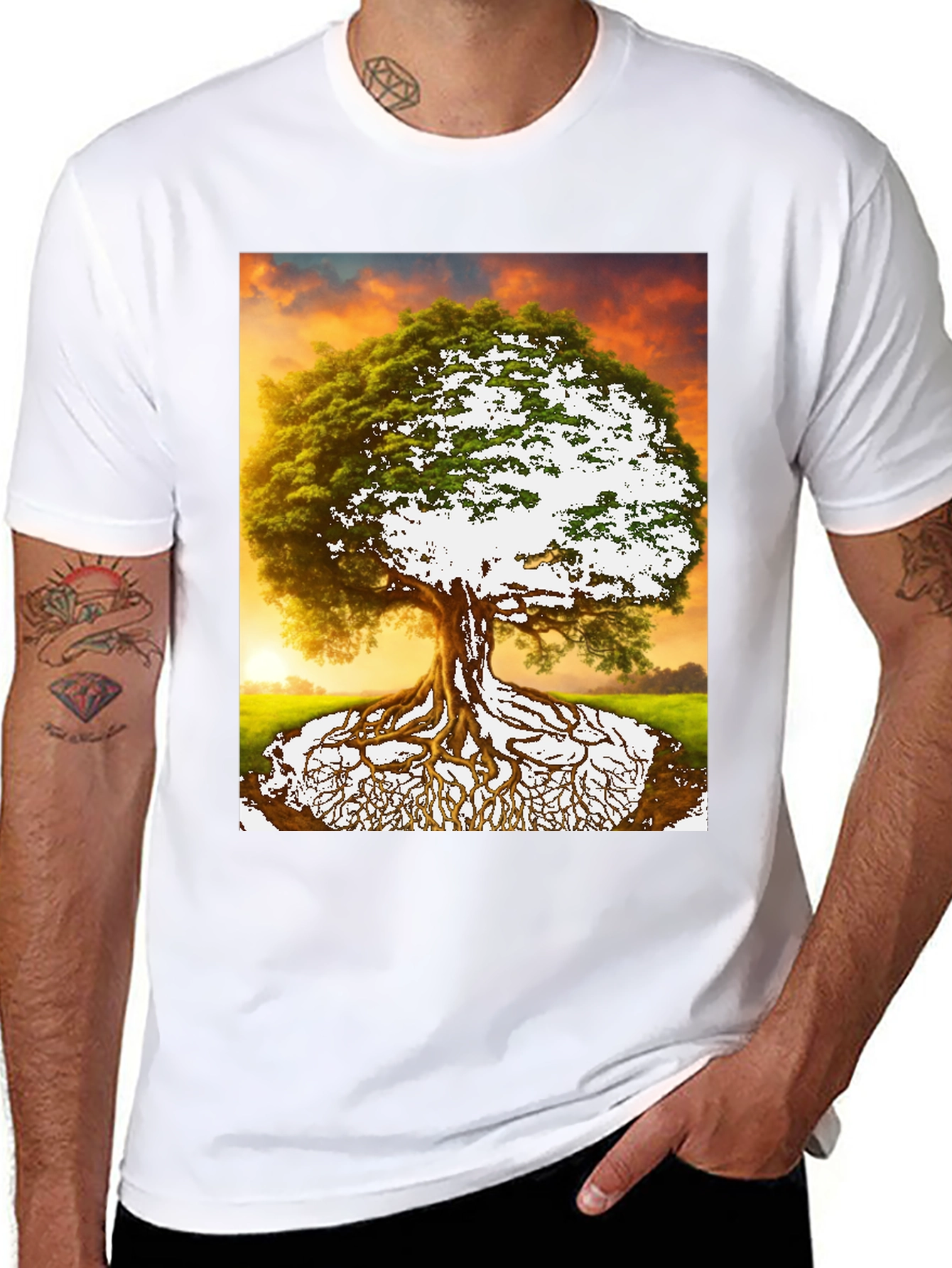Tree of Life Graphic Tee - Nature Inspired Menswear