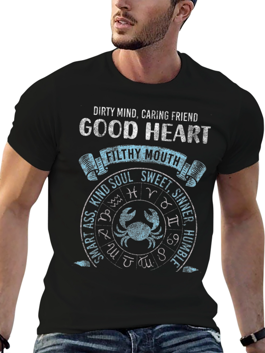 Dirty Mind Good Heart Zodiac T-Shirt