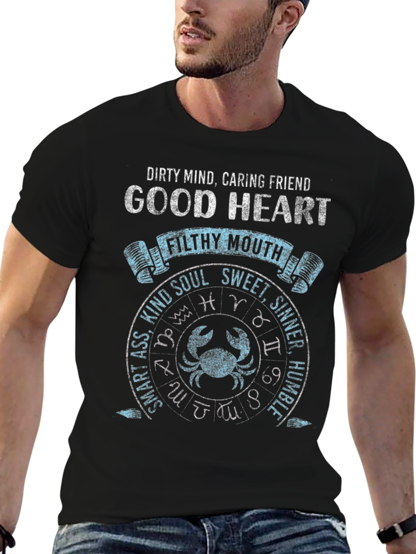 Dirty Mind Good Heart Zodiac T-Shirt