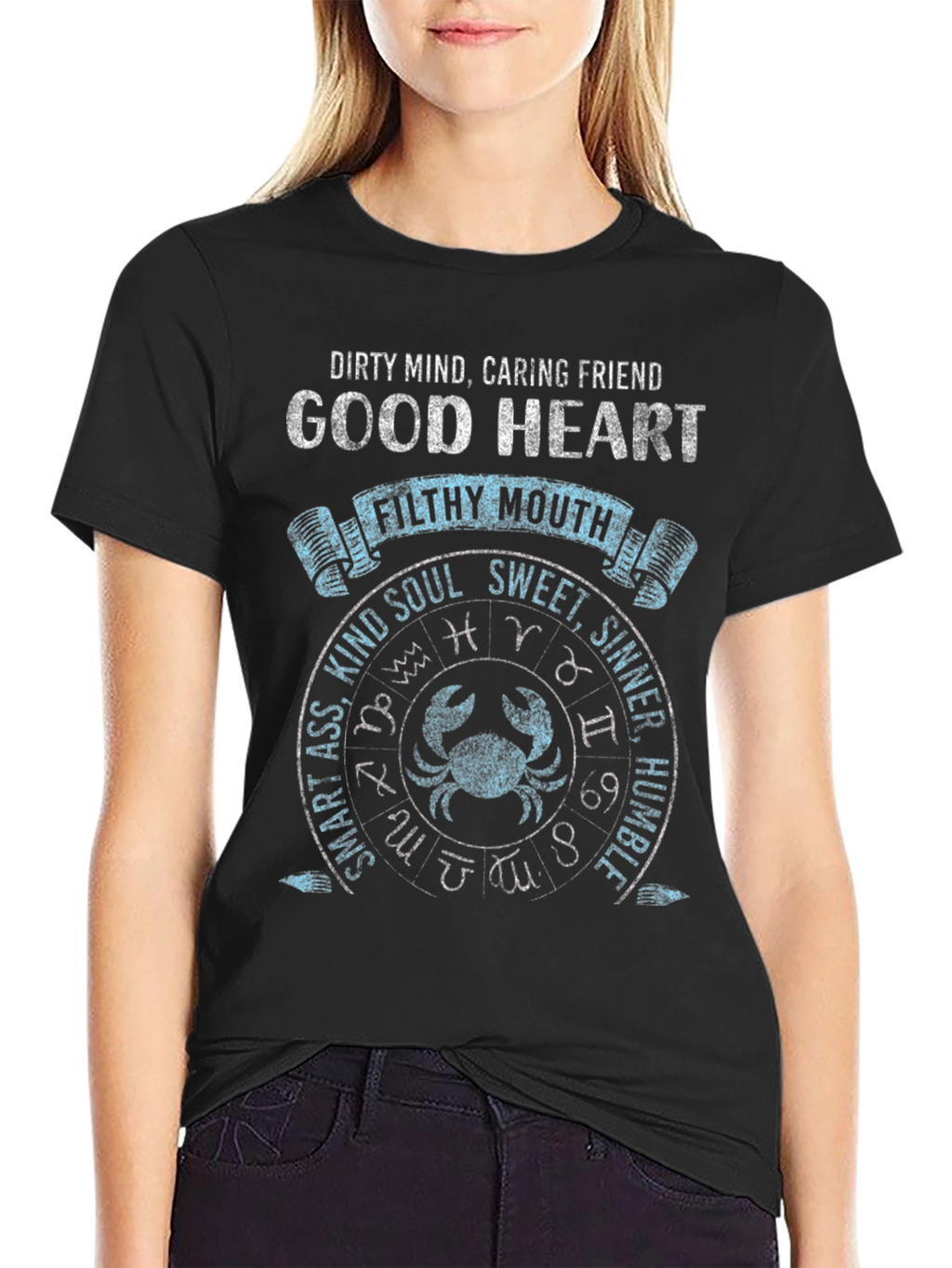 Dirty Mind Good Heart Zodiac T-Shirt