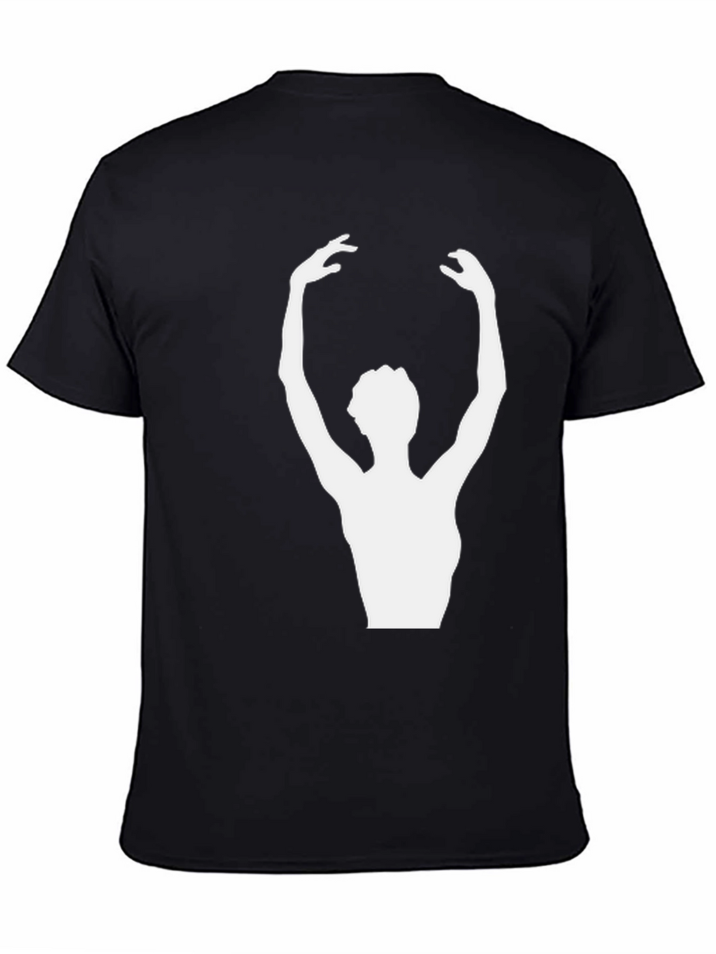 Ballerina Graphic Tee - Stylish Unisex Black T-Shirt