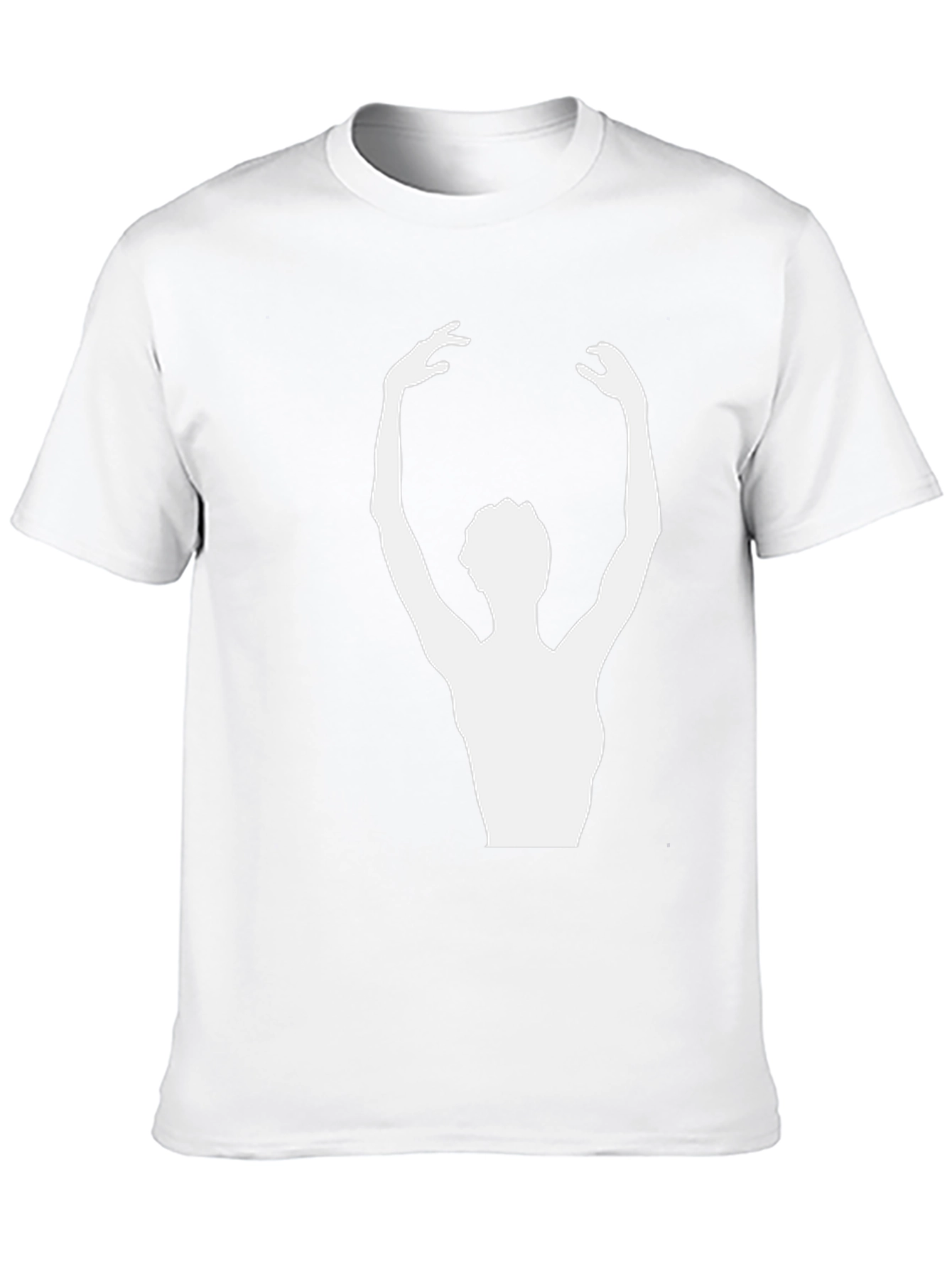 Ballerina Graphic Tee - Stylish Unisex Black T-Shirt