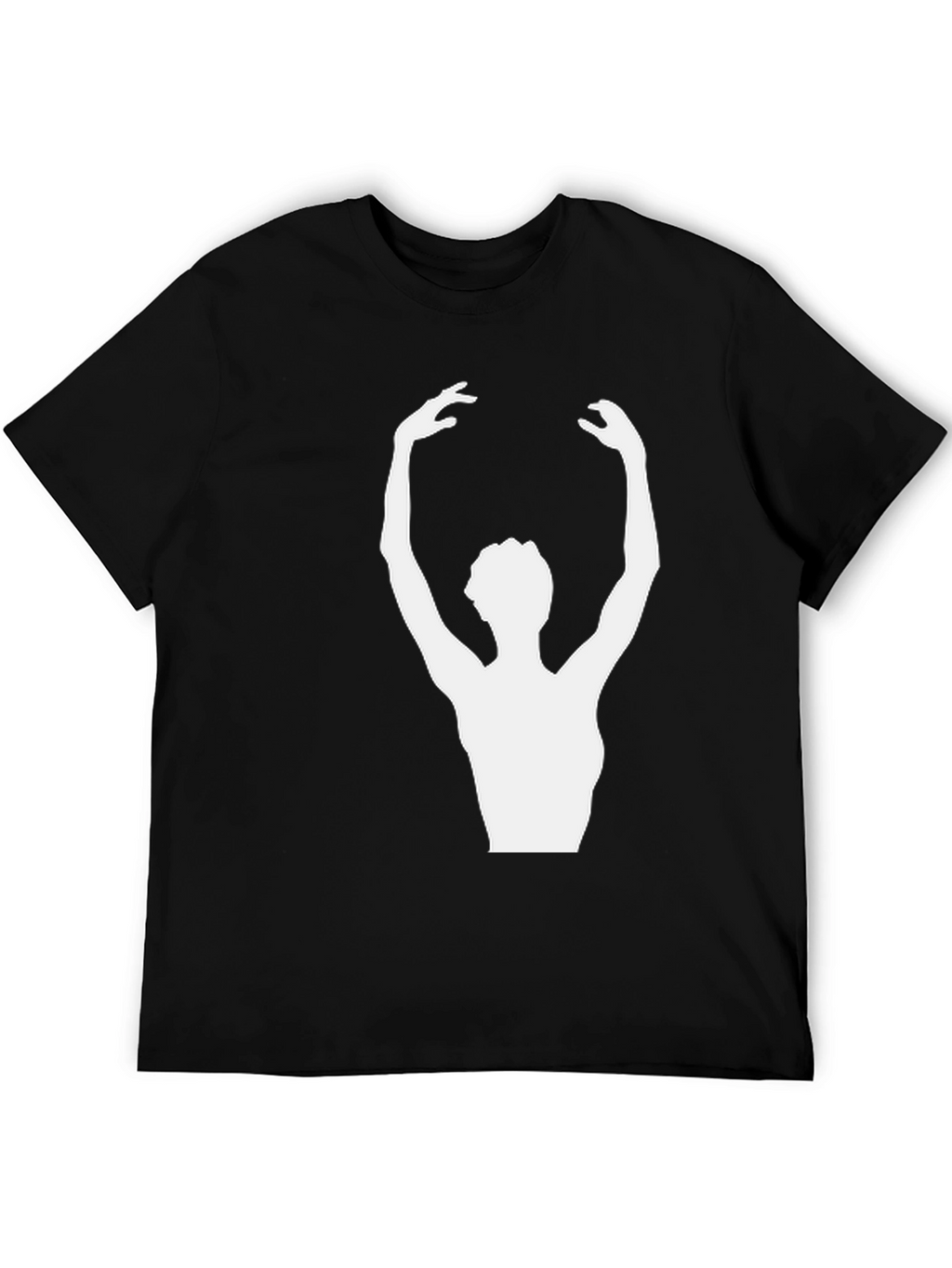 Ballerina Graphic Tee - Stylish Unisex Black T-Shirt