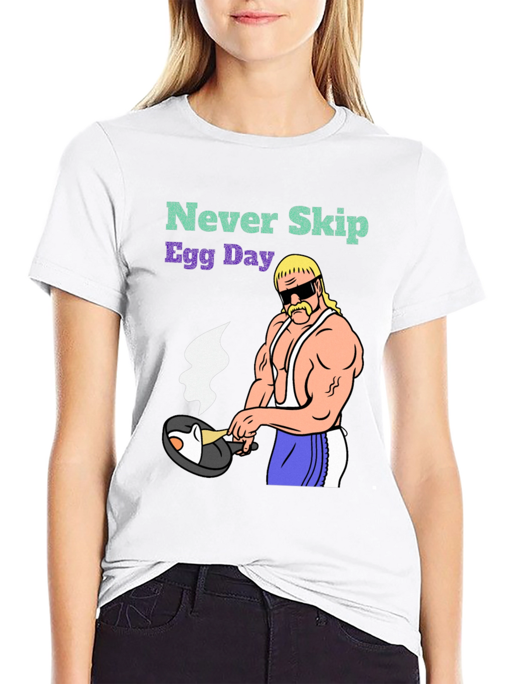 Never Skip Egg Day Graphic T-Shirt