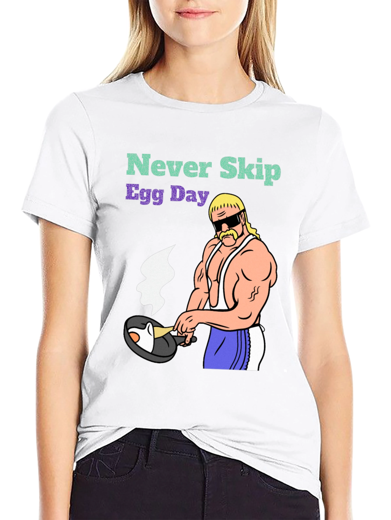 Never Skip Egg Day Graphic T-Shirt
